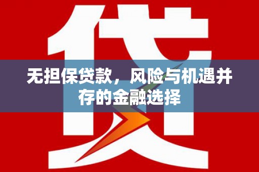 莱山无担保贷款，风险与机遇并存的金融选择