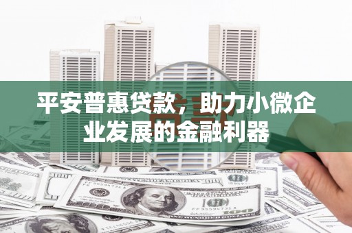 莱山平安普惠贷款，助力小微企业发展的金融利器