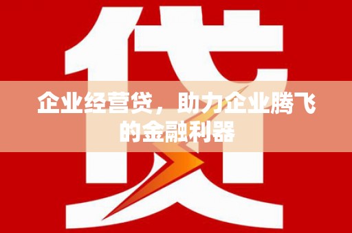 莱山企业经营贷，助力企业腾飞的金融利器