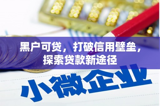 莱山黑户可贷，打破信用壁垒，探索贷款新途径