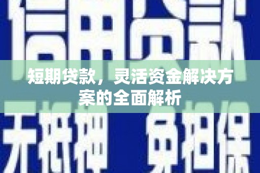 莱山短期贷款，灵活资金解决方案的全面解析