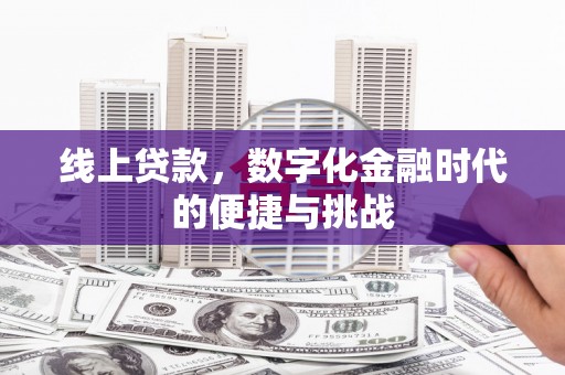 莱山线上贷款，数字化金融时代的便捷与挑战