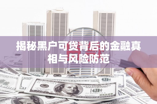 莱山揭秘黑户可贷背后的金融真相与风险防范