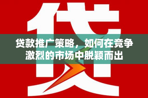 莱山贷款推广策略，如何在竞争激烈的市场中脱颖而出