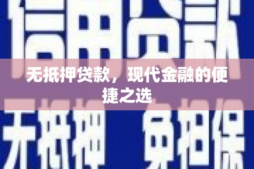 莱山无抵押贷款，现代金融的便捷之选
