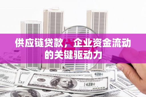 莱山供应链贷款，企业资金流动的关键驱动力