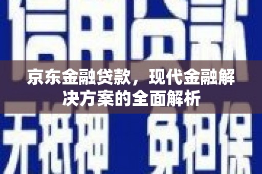 莱山京东金融贷款，现代金融解决方案的全面解析