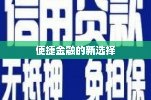 莱山便捷金融的新选择