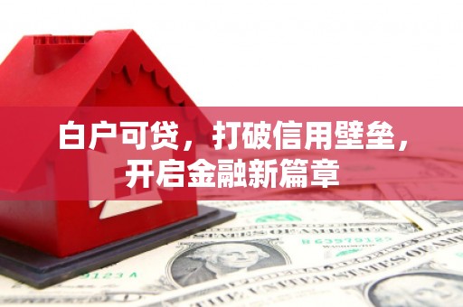 莱山白户可贷，打破信用壁垒，开启金融新篇章