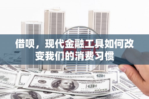 莱山借呗，现代金融工具如何改变我们的消费习惯