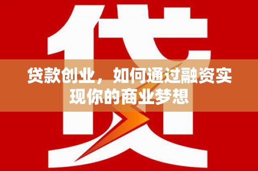 莱山贷款创业，如何通过融资实现你的商业梦想