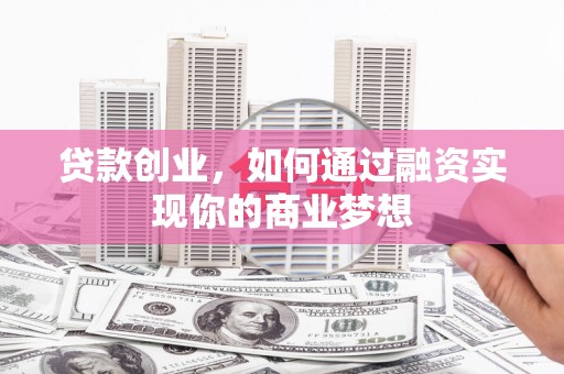 莱山贷款创业，如何通过融资实现你的商业梦想