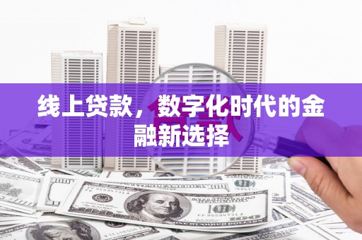 莱山线上贷款，数字化时代的金融新选择
