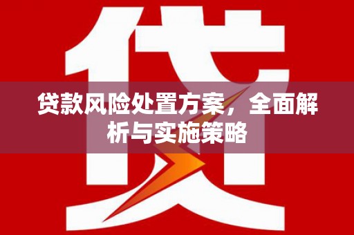 莱山贷款风险处置方案，全面解析与实施策略