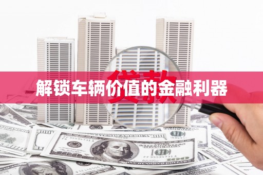 莱山解锁车辆价值的金融利器
