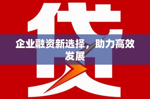 莱山企业融资新选择，助力高效发展